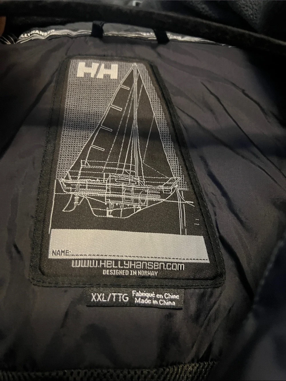 Helly Hansen Men’s Black, White & Neon Yellow Ski Jacket
